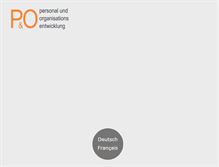 Tablet Screenshot of pe-org-entwicklung.ch